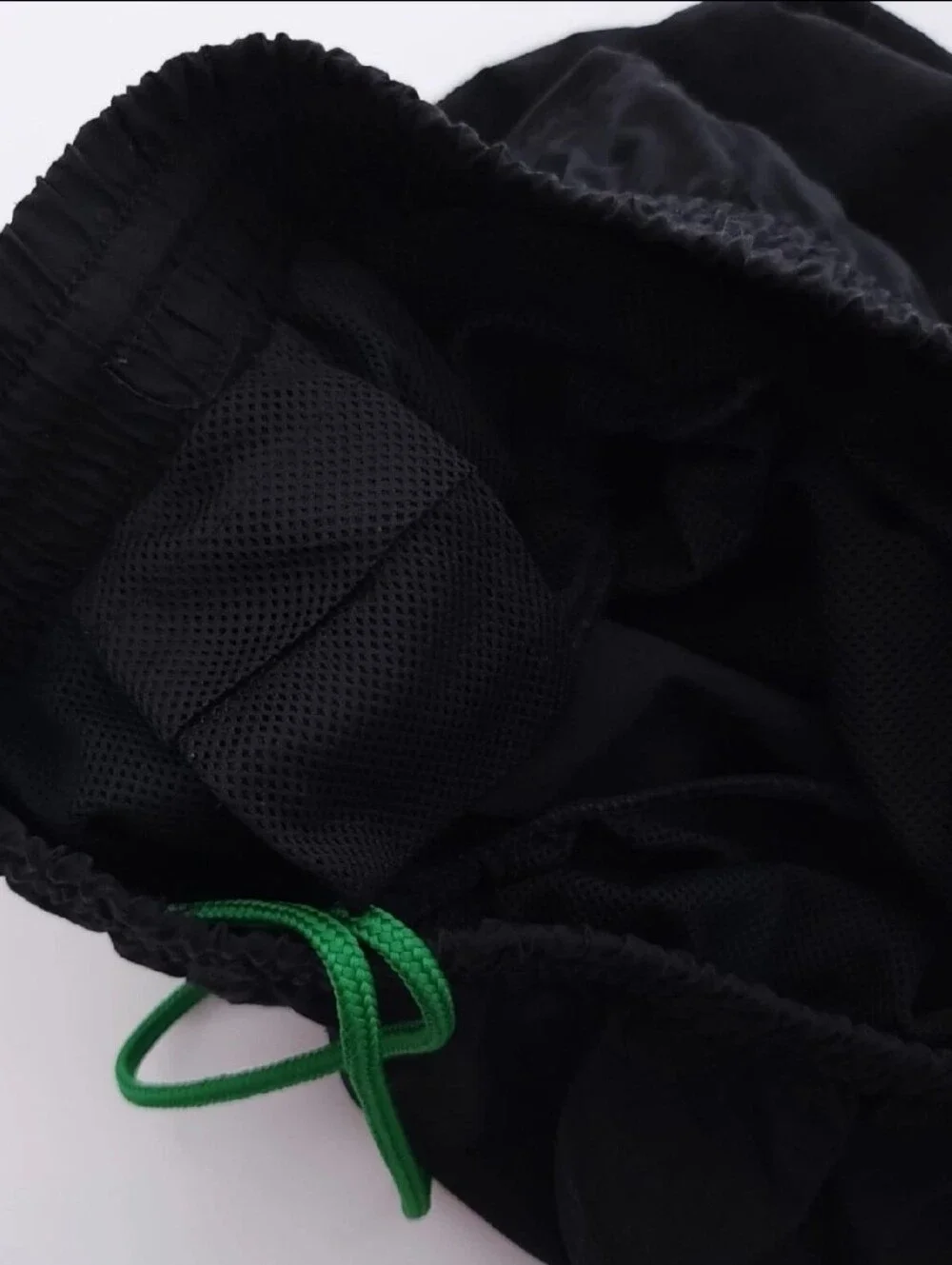 Speedo Black Green Mens Size Large Swim Trunk Inner Mesh